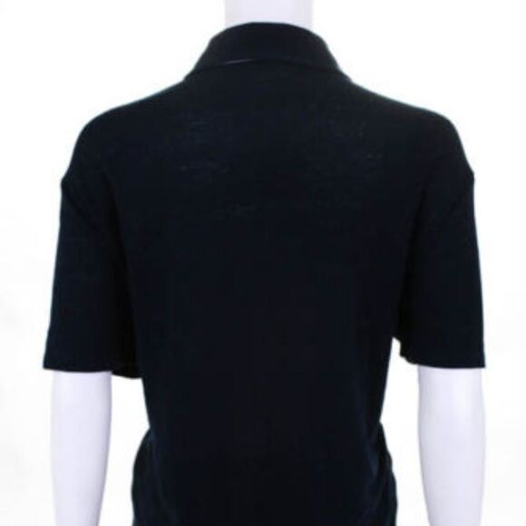 Vince Navy Blue Lightweight Short Sleeve Polo Shirt Sz. L - Picture 5 of 7